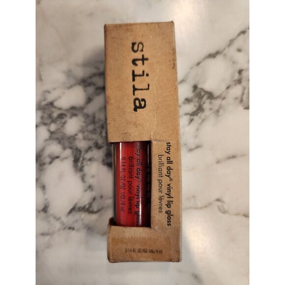 Stila Stay All Day Vinyl Lip Gloss Poppy Vinyl 0.14 Fl Oz - Picture 2 of 5